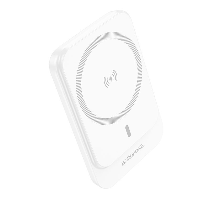 Borofone Power Bank 5000mAh BJ63 Nimble - Type C - PD 20W magnetic with induction charging white