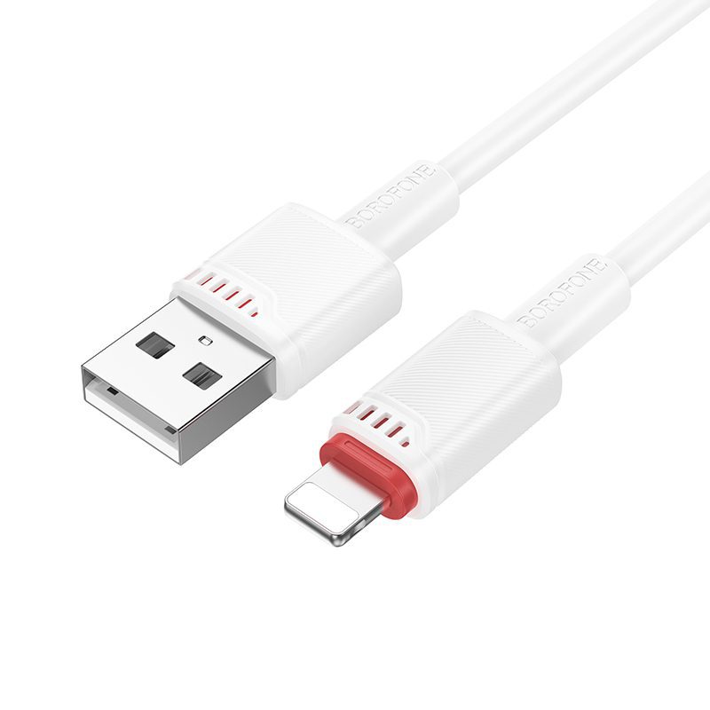 Borofone Cable BX110 Beneficio - USB to Lightning - 2,4A 1 metre white
