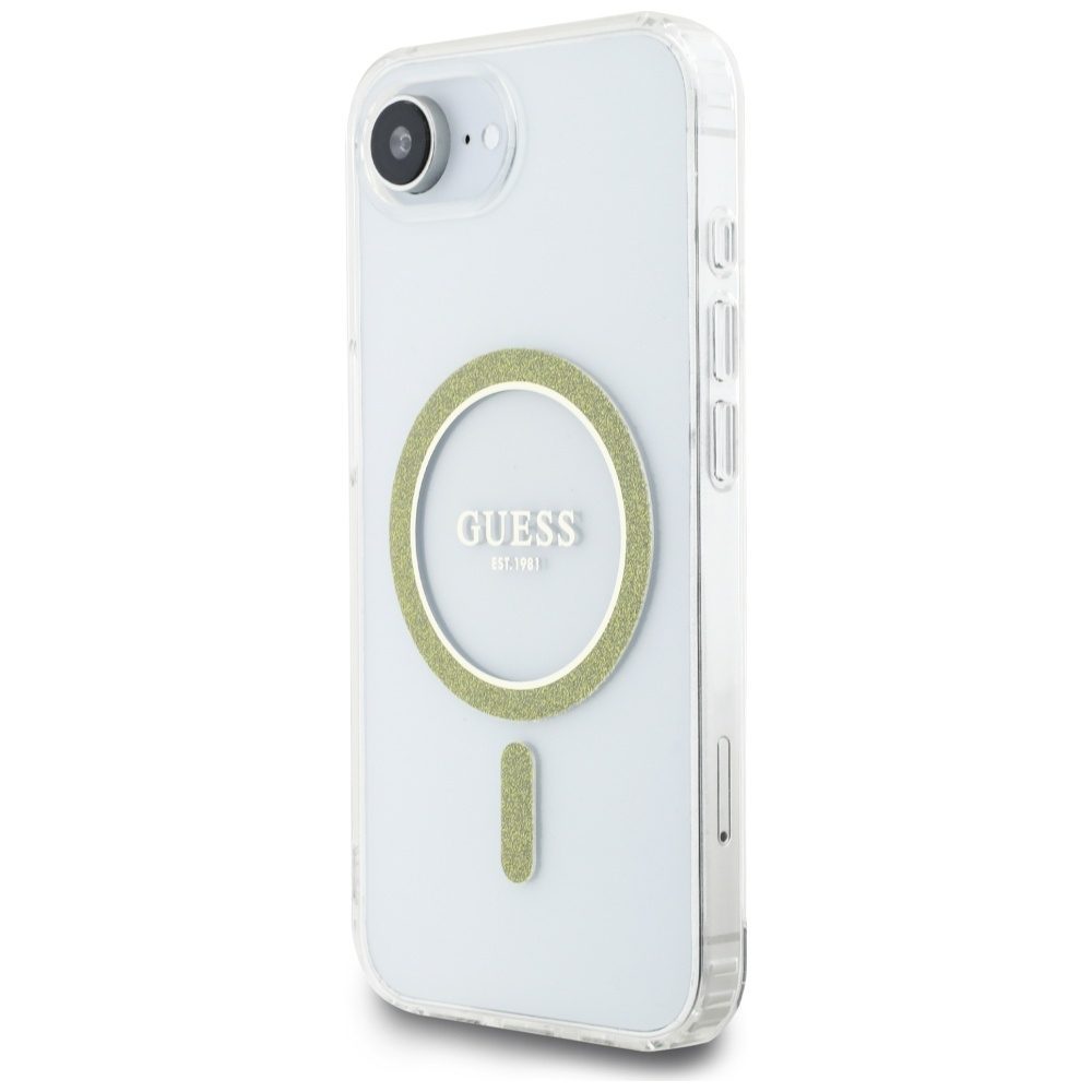 foto_add-317433 Original Case GUESS IML Glitter Circle MagSafe for Iphone 16e transparent