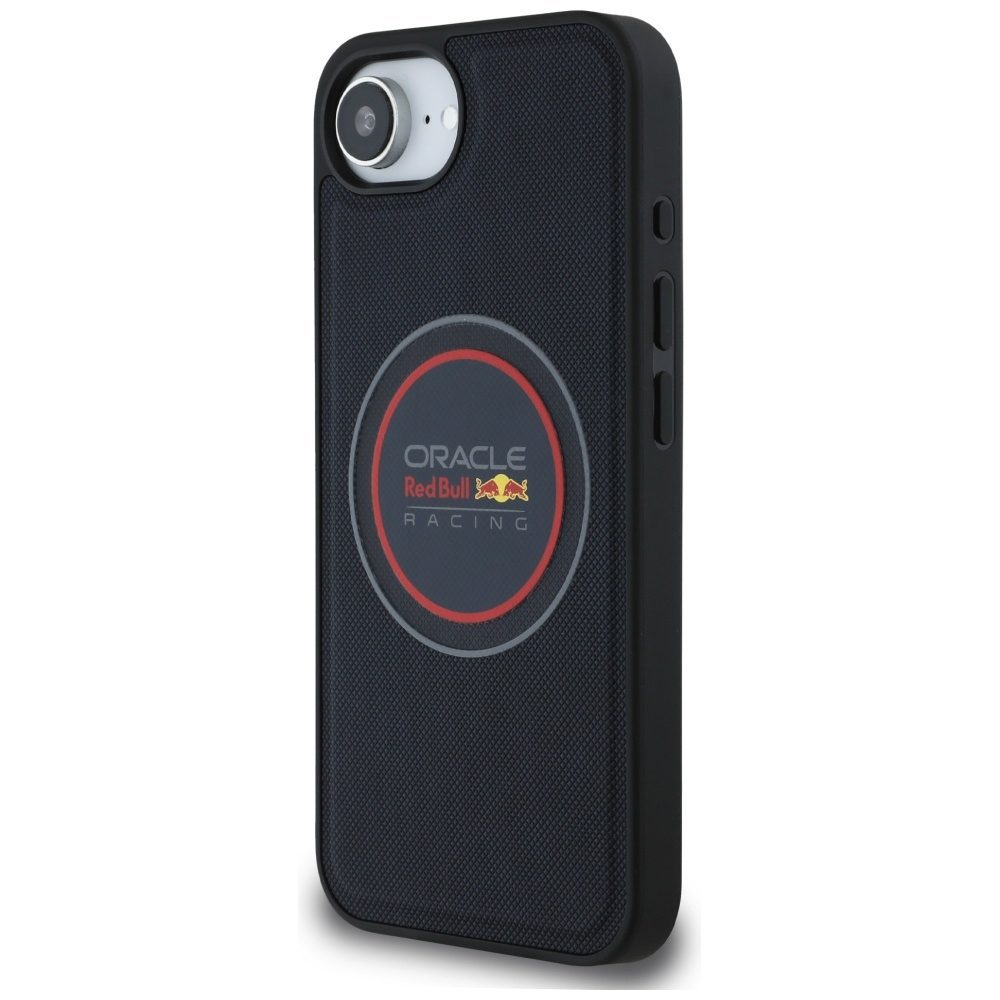 Original Case RED BULL Meshed Logo and Red Ring MagSafe for Iphone 16e navy