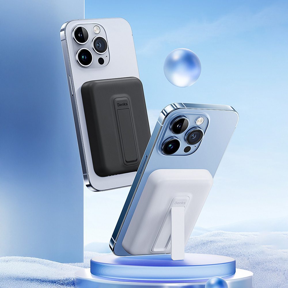 foto_add-319524 Benks Power bank 6000mAh MP09 - Type C - magnetic with induction charging black