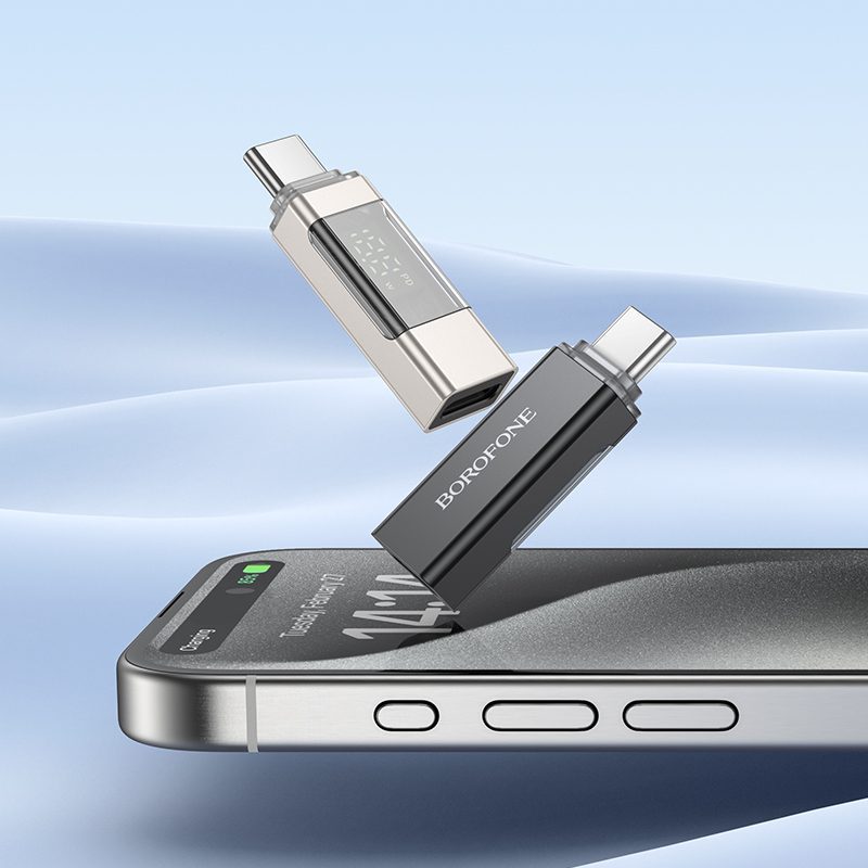 foto_add-321071 Borofone Adapter BV25 - Type C to Type C - Screen Display grey