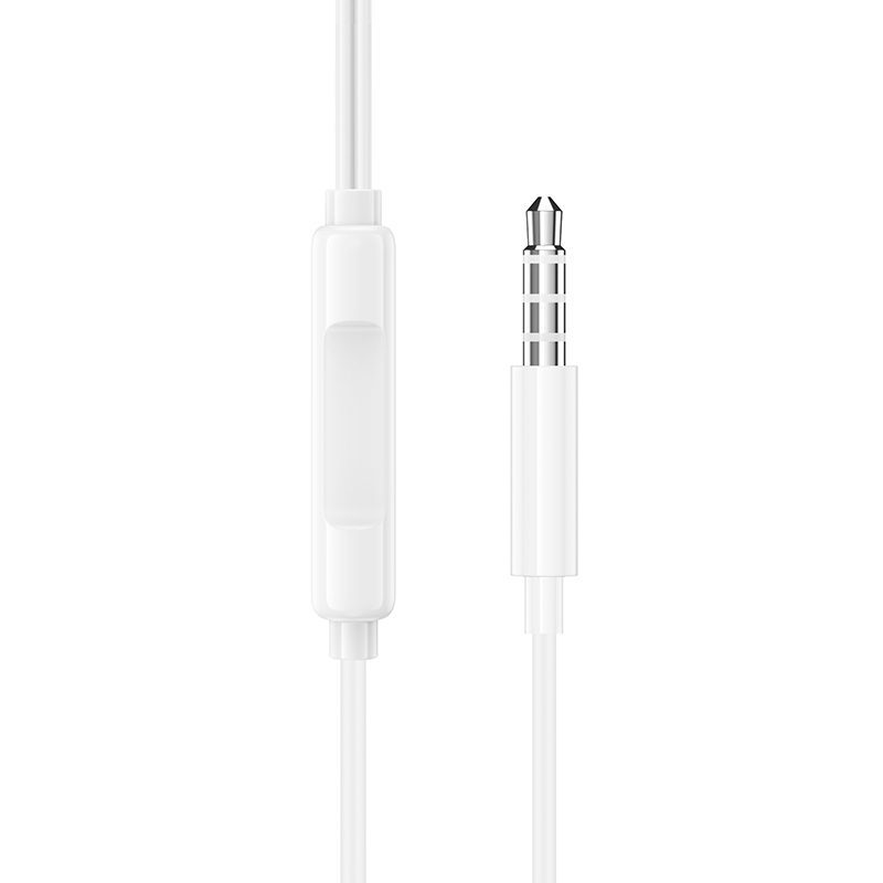 Borofone Earphones BM100 Fuente with microphone white