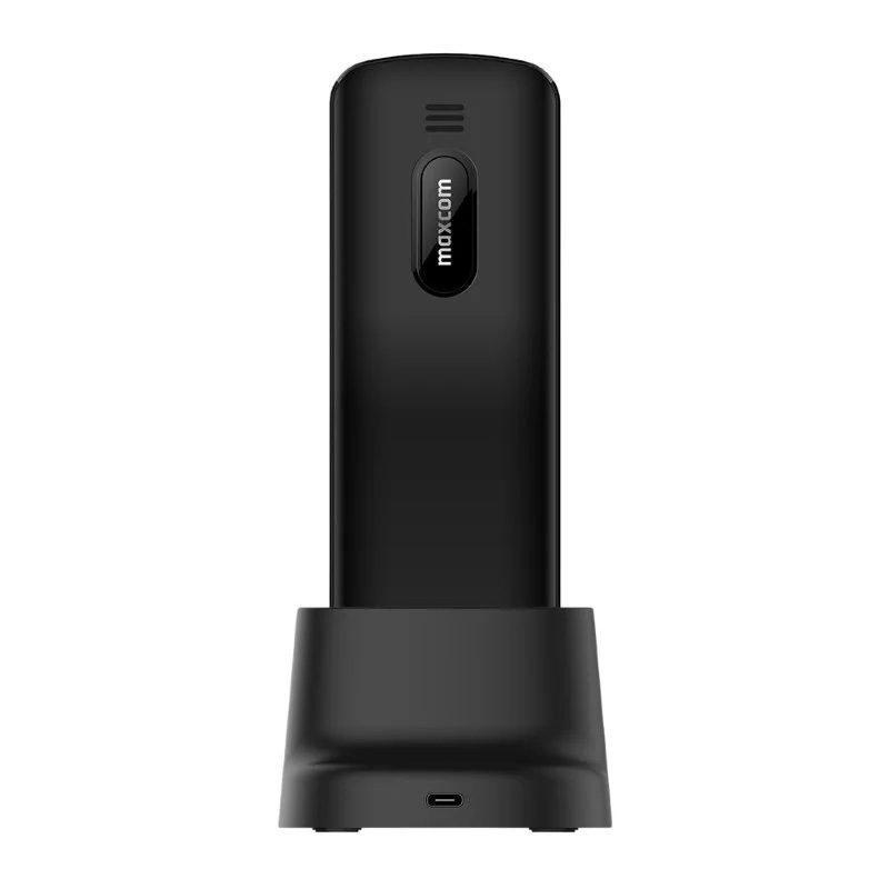 Mobile Phone - MAXCOM MM 34D 4G BLACK + charging dock