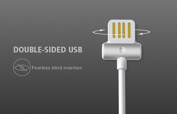 REMAX Cable Waist Drum RC-082m - USB to Micro USB - Black