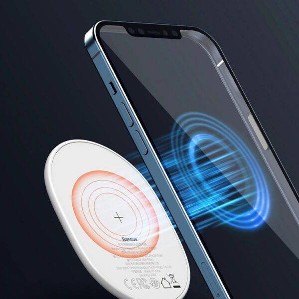 foto_add-88932 Baseus Induction Charger LIGHT Magnetic Iphone 12 with Type C cable (WXQJ-02) White