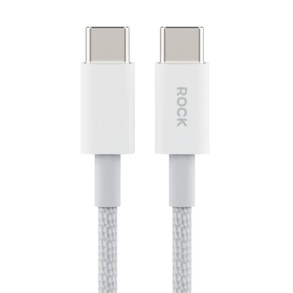 Rock Cable Z20 - Type C to Type C - PD 60W 3A 1 metre white