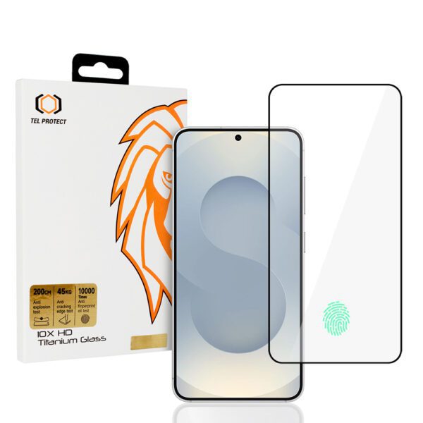 product-100317 Tempered glass Tel Protect 10X HD Titanium for Samsung Galaxy S25 Plus/S24 Plus (with fingerprint unlock)