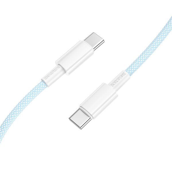product-100620 Borofone Cable BX117 Source - Type C to Type C - PD 60W 3A 1 metre blue