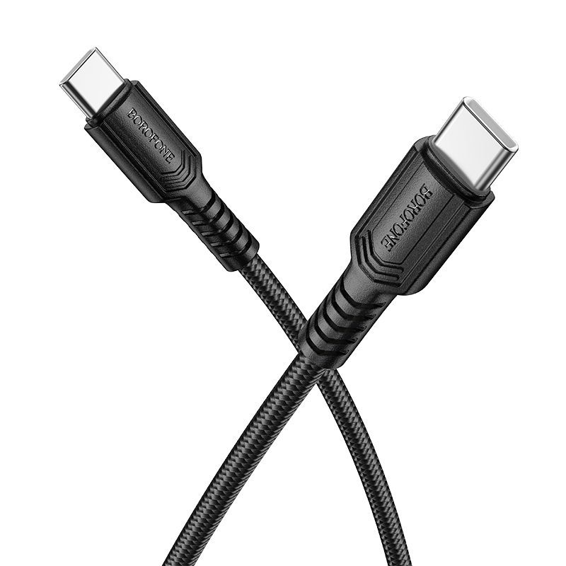 Borofone Cable BX116 Certain - Type C to Type C - PD 60W 3A 1 metre black