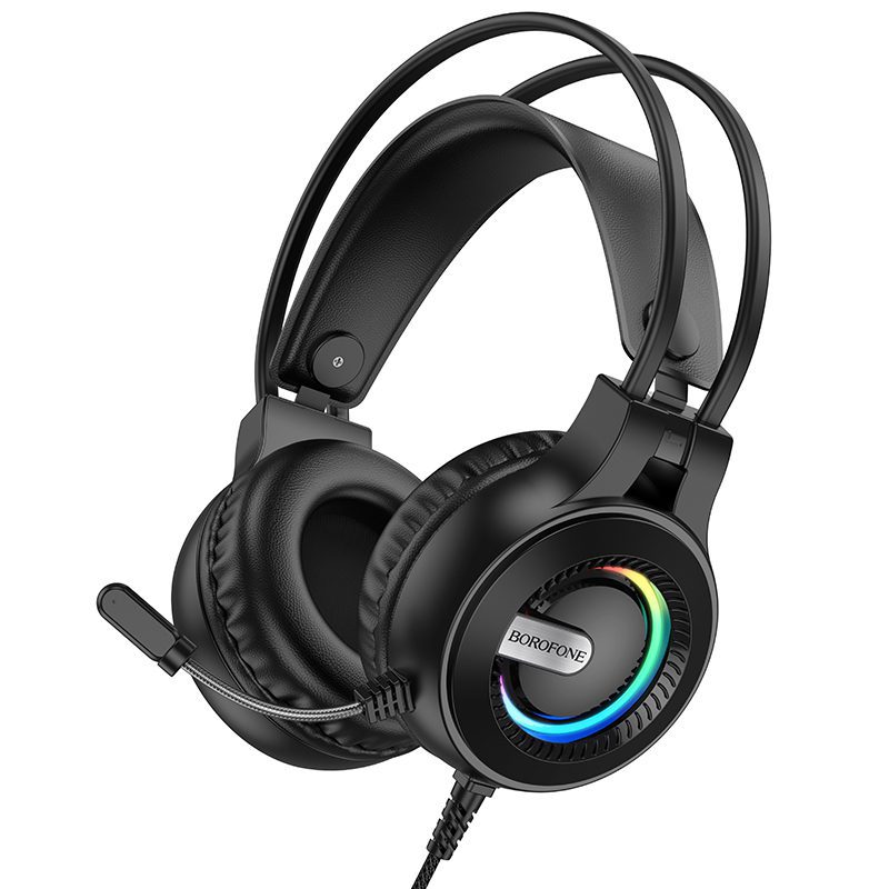 Borofone Headphones BO111 Eminent gaming with microphone black