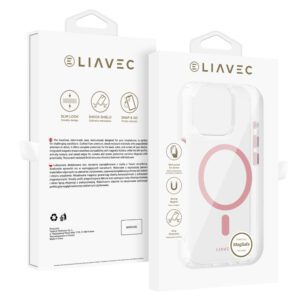 product-101035 Liavec Glossy Magsafe Clear Case do Iphone 15 Pro Max różowy