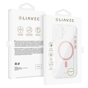 product-101038 Liavec Glossy Magsafe Clear Case do Iphone 16 różowy