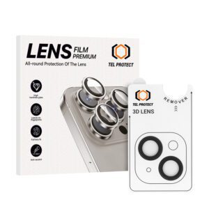 product-101251 Tempered glass Tel Protect 3D Lens on camera for Iphone 14/14 Plus/16e black (lens 2 pieces)