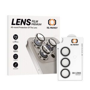 product-101266 Tempered glass Tel Protect 3D Lens on camera for Samsung Galaxy S25 transparent (lens 3 pieces)