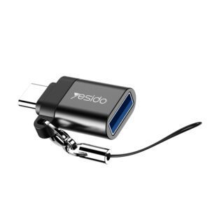 Yesido Adapter OTG GS06 - Type C (male) to USB (female) - black