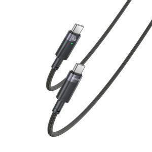 product-101306 Yesido Cable CA160 braided - Type C to Type C - PD 60W 1,2 metres black