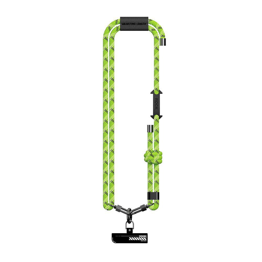 Rock Universal phone lanyard Glow in the Dark long, neck strap green