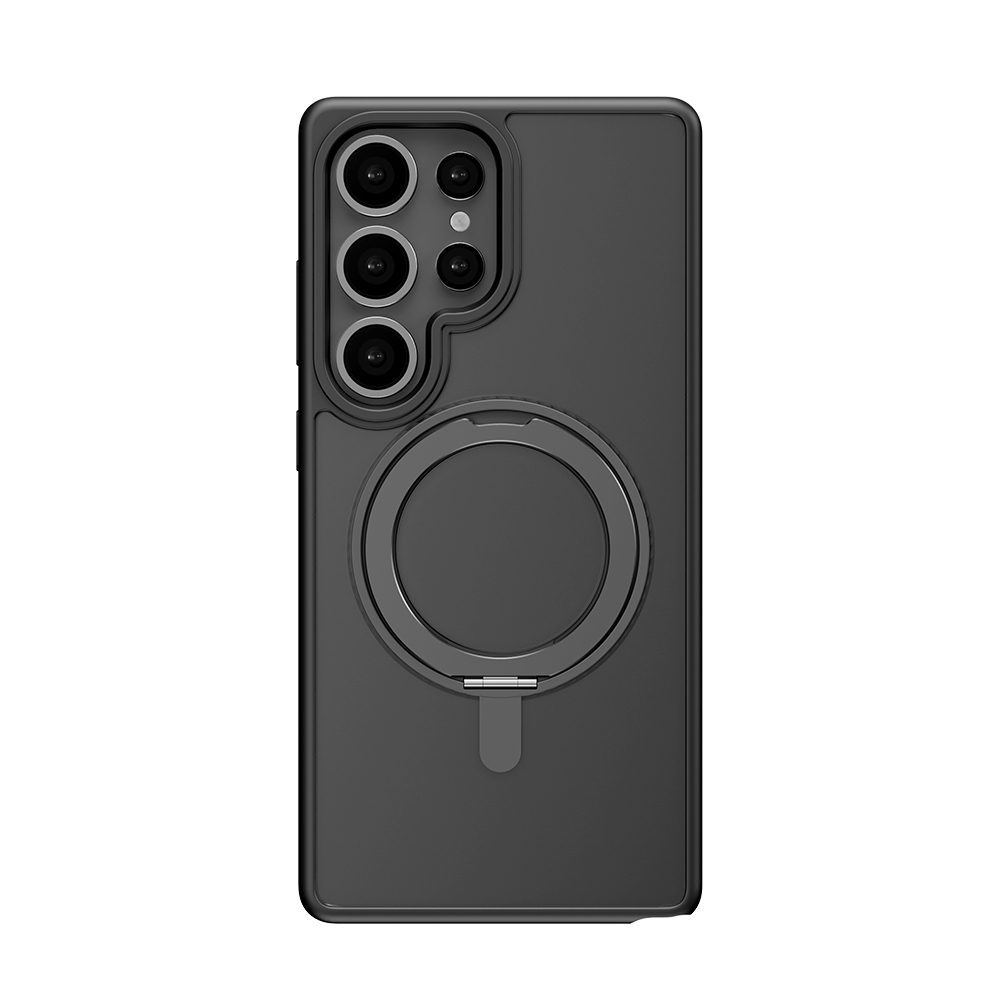 Rock Rotating Stand Soft Touch Series Magnetic for Samsung Galaxy S25 Ultra black