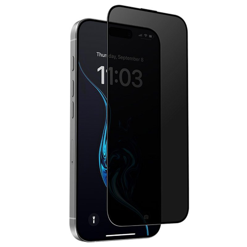 Benks Tempered glass Ultra Shield Privacy (FK66) for Iphone 16 Pro Max black (Thin Edge)