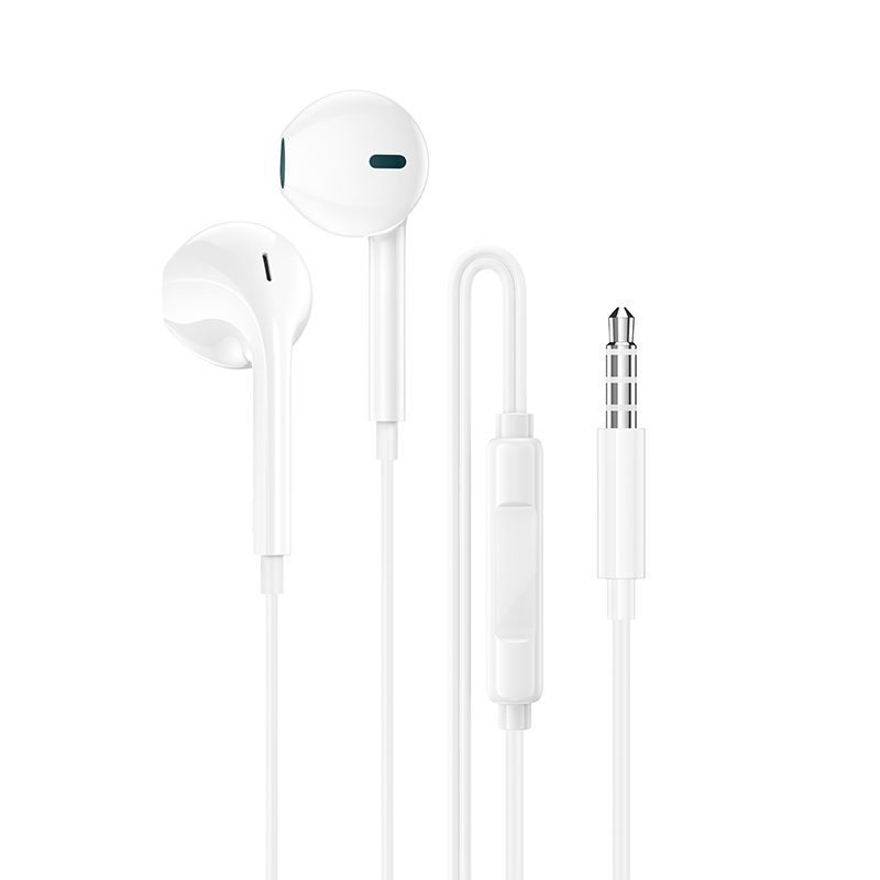 Borofone Earphones BM100 Fuente with microphone white