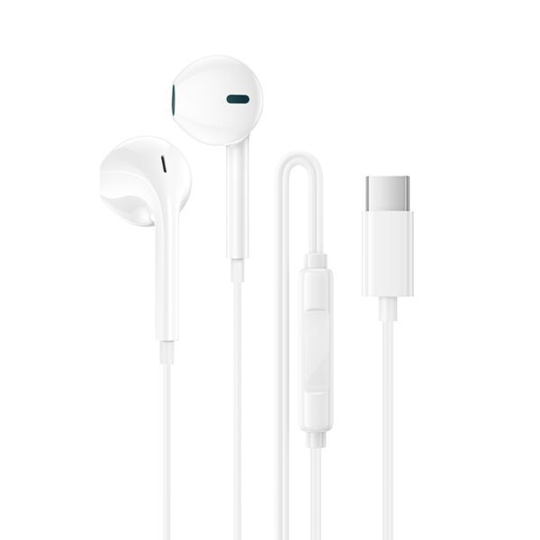 Borofone Earphones BM100 Fuente with microphone Type C (DAC) white