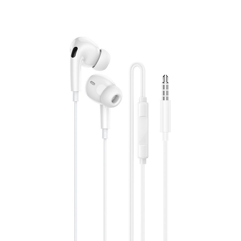 Borofone Earphones BM100 Pro Fuente with microphone white