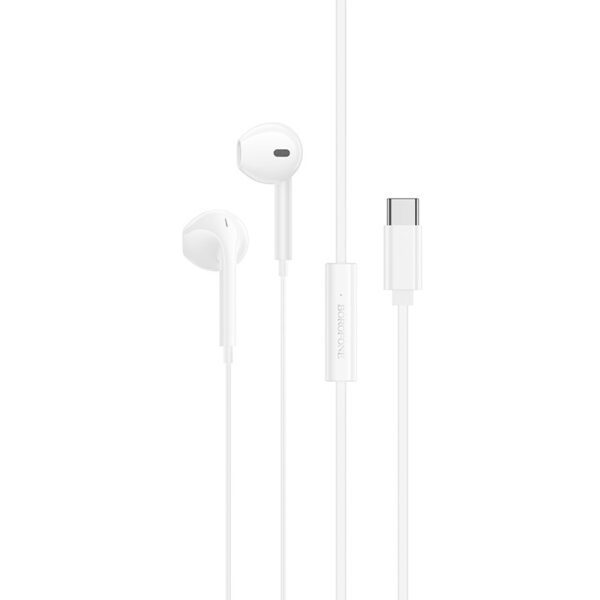 Borofone Earphones BM99 Star with microphone Typ C white