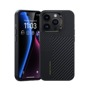 Benks Montage Magnetic Armor Pro Kevlar Case Metal Frame 600D+1500D (MA62) for Iphone 15 Pro Max black