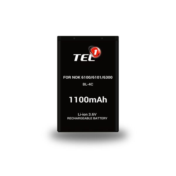 Tel1 Battery for Nokia 6100/6101/6300 (BL-4C) 1100mAh Li-ion