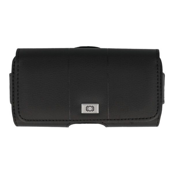 product-6097 Tel Protect MAX Belt Holster (SIZE 14) for Iphone 11/16 Plus/16 Pro/17 Pro/Huawei P30 Lite/Samsung S23/S24/S25 black, leather (155x80x14 mm)