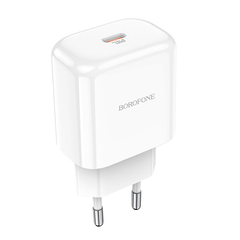 Borofone Wall charger BN3 Premium - Type C - QC 3.0 PD 2.0 20W white
