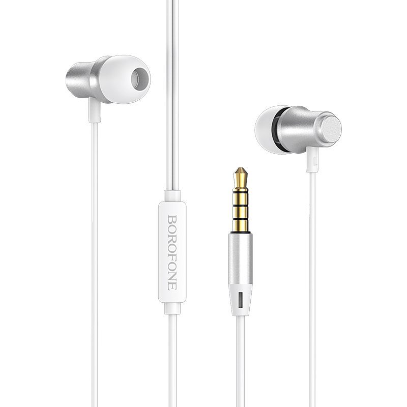 product-63949 Borofone Earphones BM29 Gratified with microphone silver
