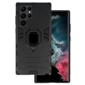 Ring Armor Case for Samsung Galaxy S22 Ultra Black