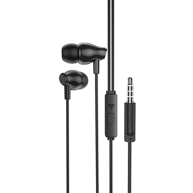 Borofone Earphones BM61 Wanderer with microphone black