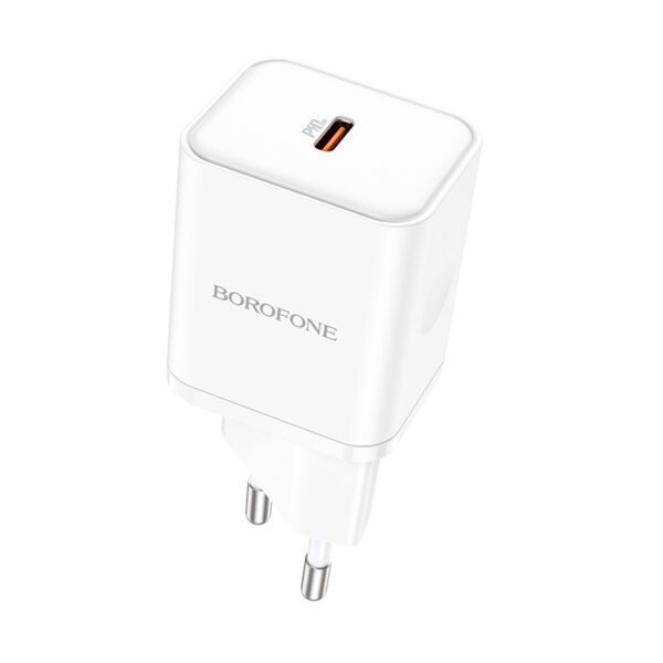Borofone Wall charger BN6 Field - Type C - QC 3.0 PD 20W white