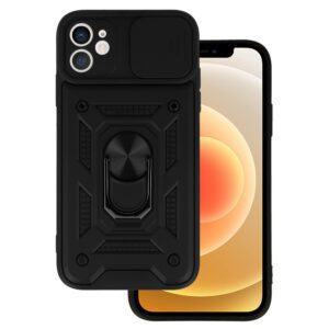 Slide Camera Armor Case for Iphone 12 Black