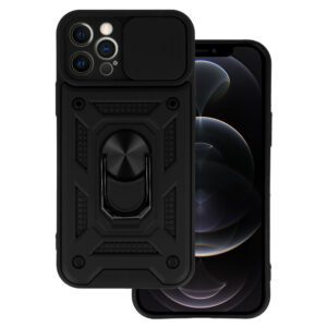 Slide Camera Armor Case for Iphone 12 Pro Max Black