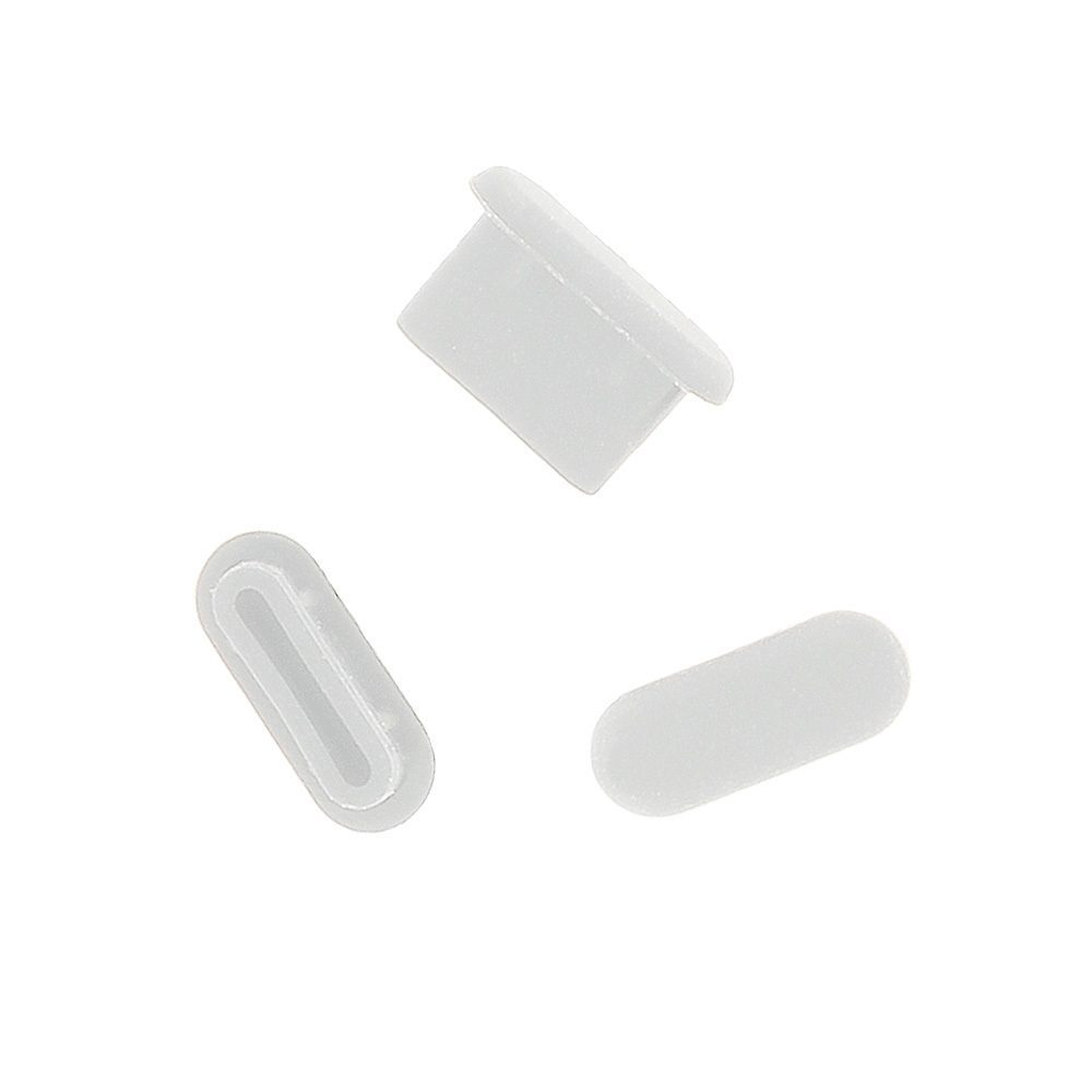 product-72580 Silicone anti-dust plug Type C white - 10 pieces