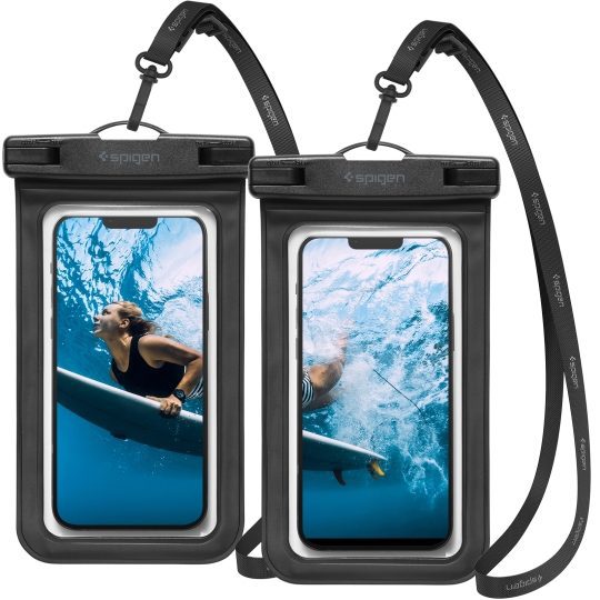 Case SPIGEN A601 Universal AMP04523 Waterproof Case (2-Pack) - Black