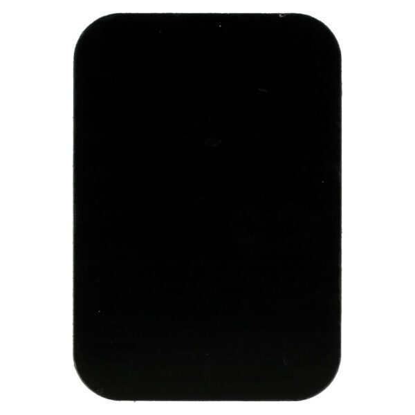 Metal plate for magnet holders - rectangular 45x65mm black