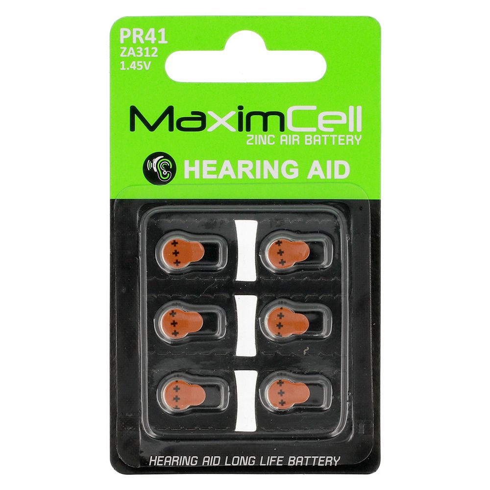 product-82934 MaximCell batteries for hearing aids PR41 - 6pcs