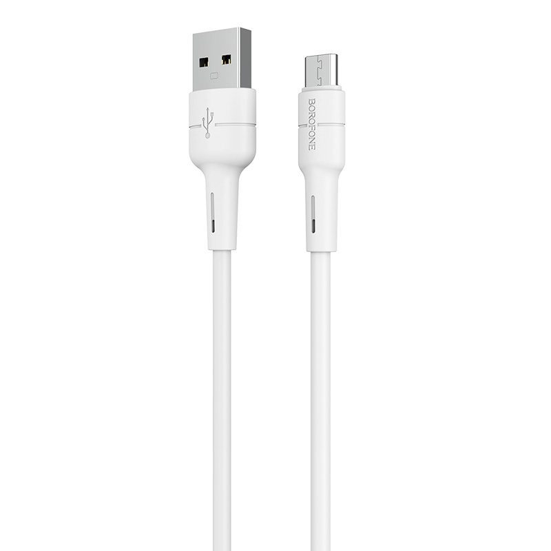 product-83585 Borofone Cable BX30 Silicone - USB to Micro USB - 2,4A 1 metre white