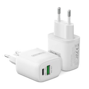 Dux Ducis Duzzona wall charger T2 - USB + Type C - PD 30W white