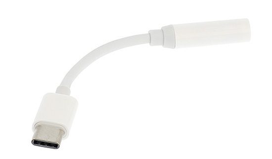 Earphones Adapter - Type C to Jack 3,5mm - WHITE