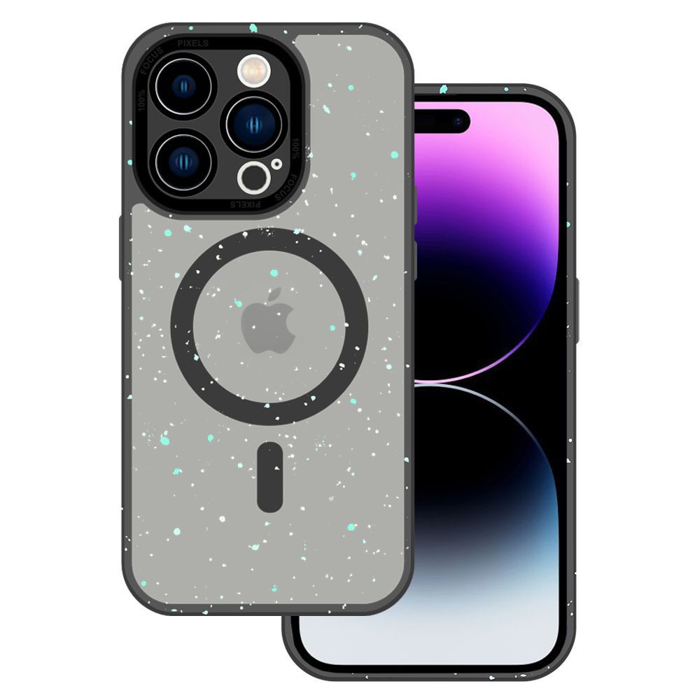 Tel Protect Magnetic Splash Frosted Case for Iphone 15 Black