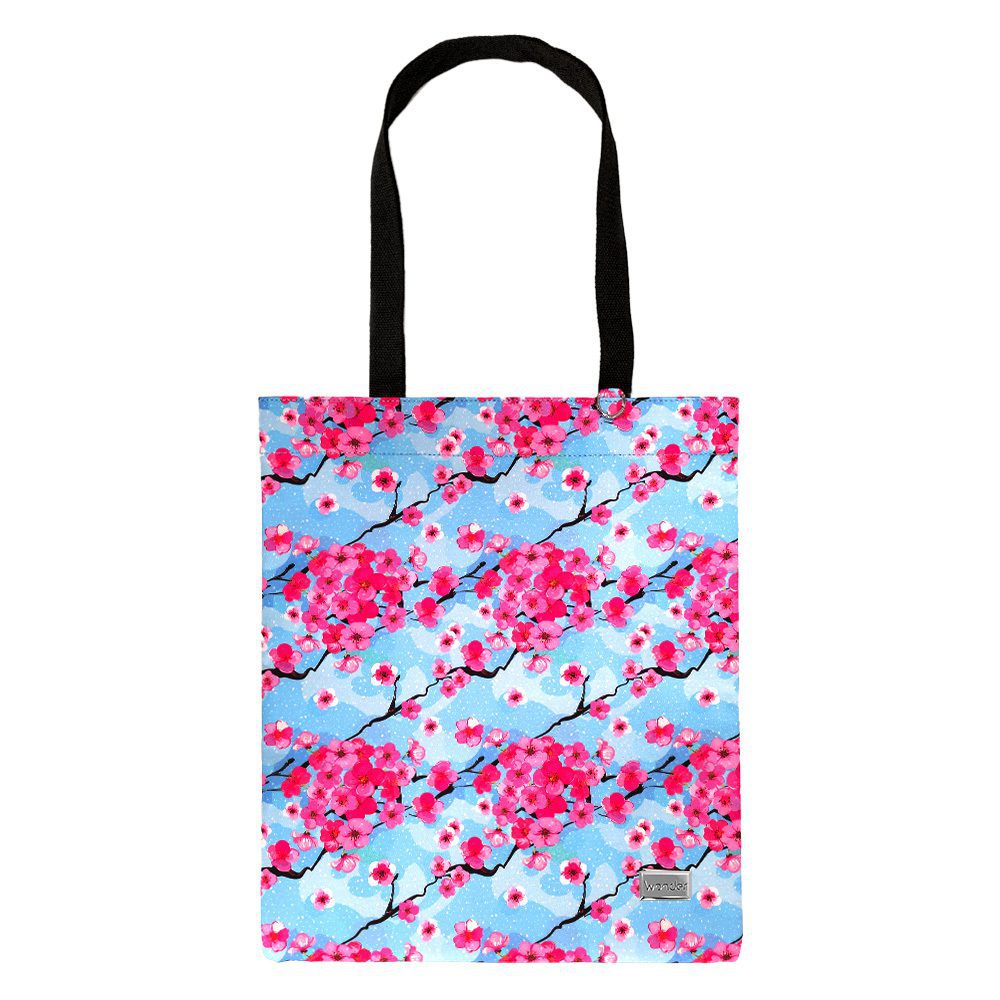 Shopping bag Wonder pattern 1 blue
