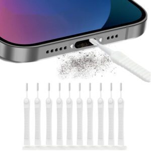 Phone port cleaning tool kit - 10 pieces