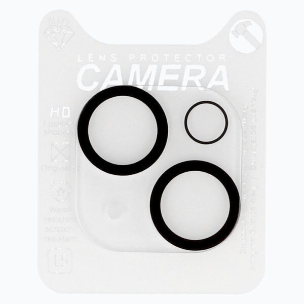 Tempered Glass HARD SILK PRINT for camera (LENS) for Iphone 15/15 Plus (island)