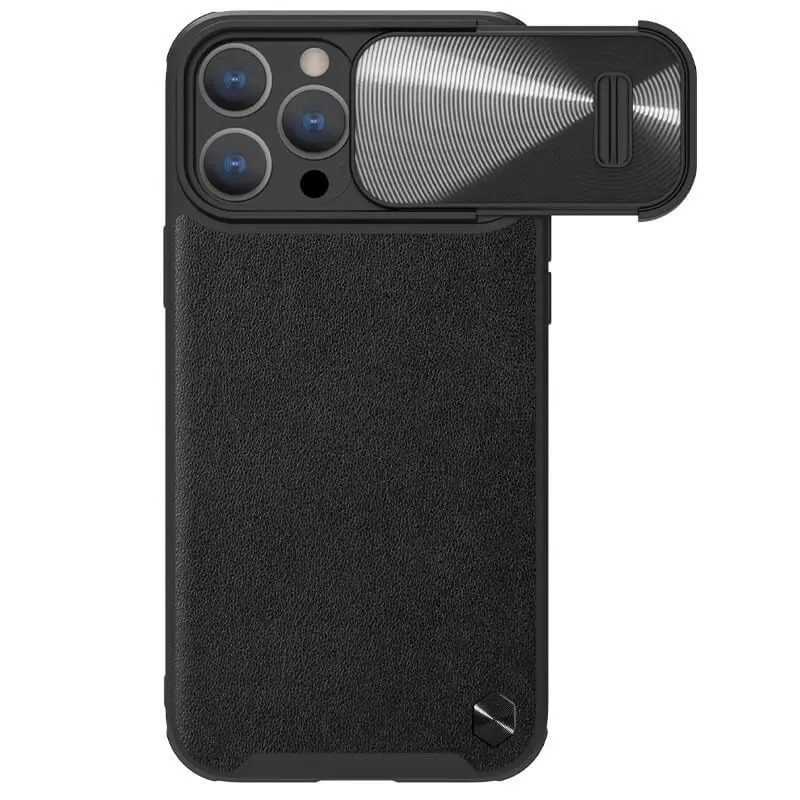 Nillkin CamShield S Leather Case for Iphone 14 Pro black